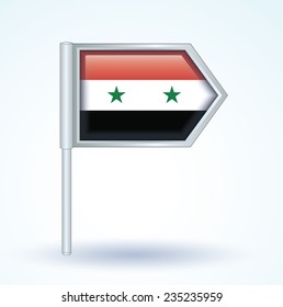 Flag of United Arab Republic, vector illustration