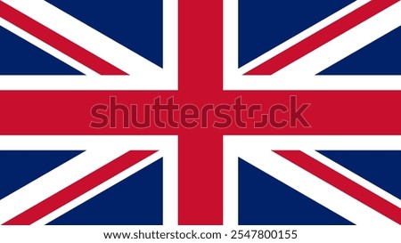 Flag of the United Kingdom, 16:9 Format, United Kingdom Flag, Vector Images