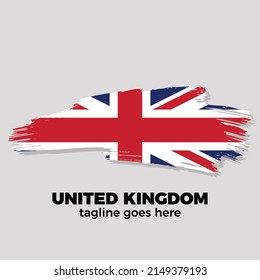  fondo del trazo de pincel del Reino Unido