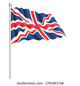 Tattered British Union Jack Flag Stock Illustration 109216973