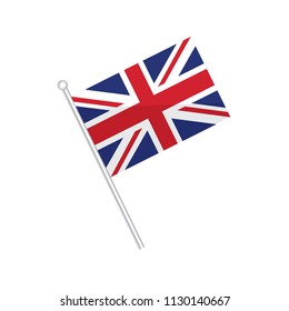 Flag United Kingdom Flag Europe Isolated Stock Vector (Royalty Free ...