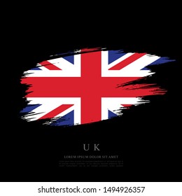 Flag of the United Kingdom of Great Britain and Northern Ireland, vector illustration