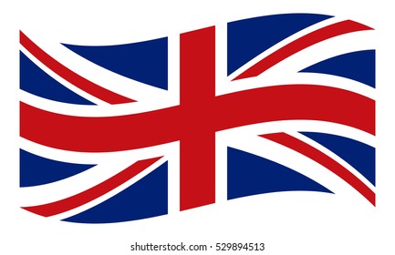 The Flag of United Kingdom of Great Britain and Northern Ireland. Union Jack. Classic British flag