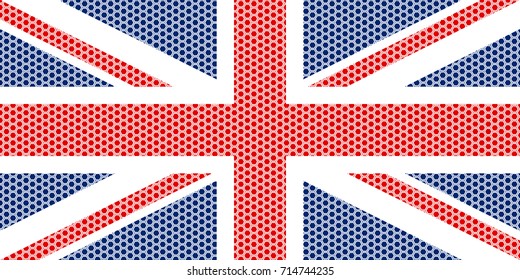 Flag of United Kingdom hex small