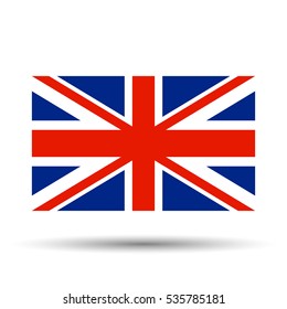 Flag. United kingdom, icon. Vector illustration.