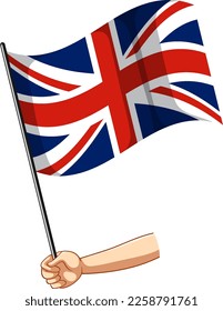 Flag of United Kingdom illustration