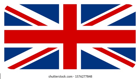 flag of united kingdom. isolated on white background