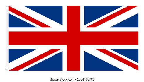 flag of united kingdom. isolated on white background