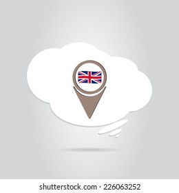 Flag United Kingdom. Made in vector