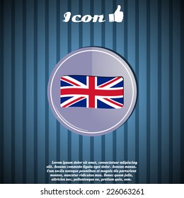 Flag United Kingdom. Made in vector