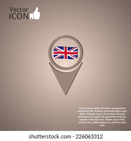 Flag United Kingdom. Made in vector