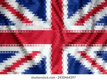 Flag of United Kingdom in national colors, vector