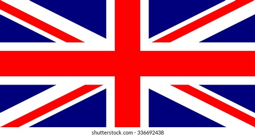 Flag United Kingdom Vector Accurate Dimensions Stock Vector (Royalty ...