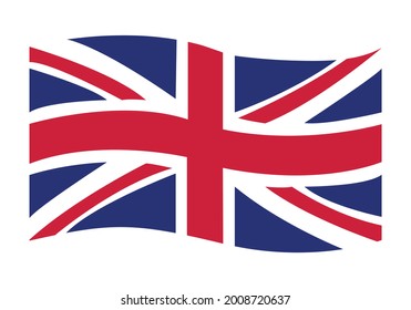 Flag of United Kingdom. Vector