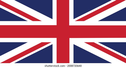 Flag of United Kingdom. Vector