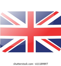 Flag of United Kingdom - vector