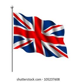 Flag of the United Kingdom, vector illustration