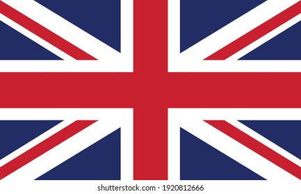Flag of United Kingdom - vector illustration