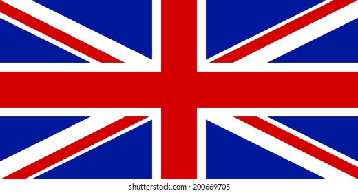 Flag of the United Kingdom. Vector illustration.