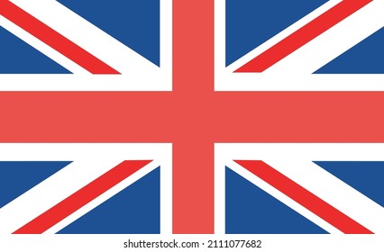 Bandera del Reino Unido. Ilustración del vector