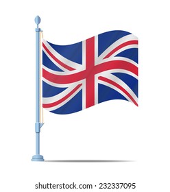 Flag of United Kingdom vector illustration