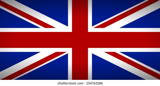 Flag of the United Kingdom. Vector illustration.