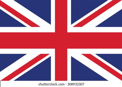 Flag of the United Kingdom. Vector illustration.
