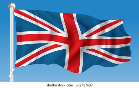 Flag of United Kingdom - vector illustration