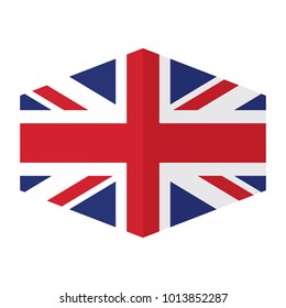 flag of United Kingdom,vector illustration of United Kingdom flag, official colors and proportion correctly. National Flag of United Kingdom.