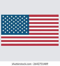 flag of united states of america silhouette vector art illustration