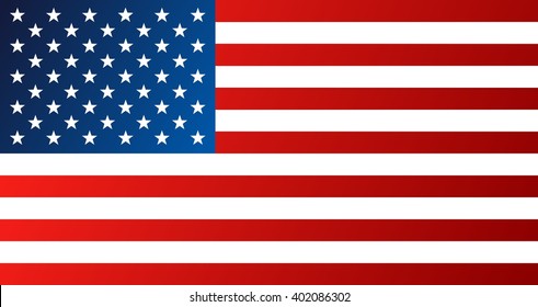 Flag of United States of America, USA - vector graphics