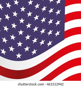 flag united states of america vector isolated graphic