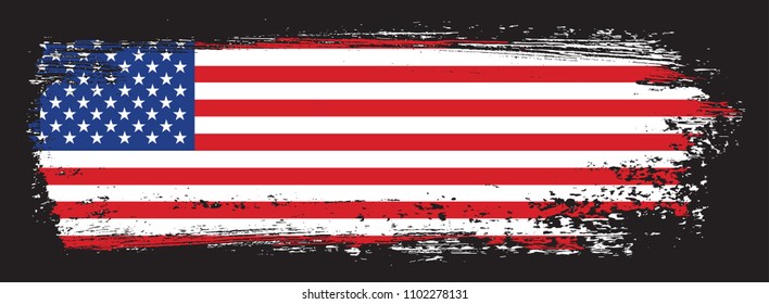 Flag of the United States of America.Grunge American flag.