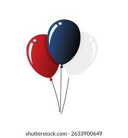 Bandeira dos Estados Unidos, Forma dos balões USA Bandeira imagem vetorial, Bandeira do Balão do Dia da Independência Americana, Bandeira dos EUA cor Balões