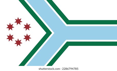 The flag of the United States county of Cook in Illinois