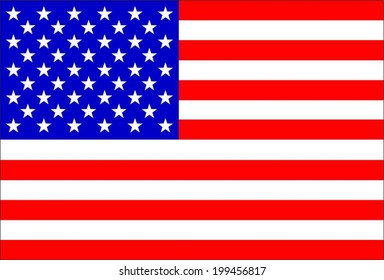 Flag United States Original Vector