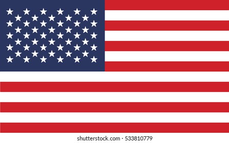 flag of united states vector icon illustration eps10