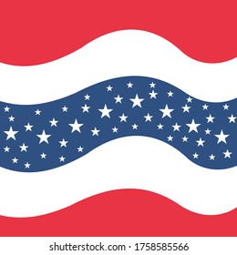 Flag of the United States, Vector illustration 