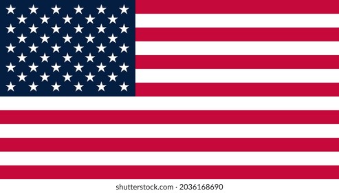 Flag of the United States vector illustration.