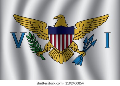 United States Virgin Islands Flag Background: เวกเตอร์สต็อก (ปลอดค่า 