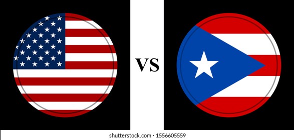 flag of united states vs puerto rico