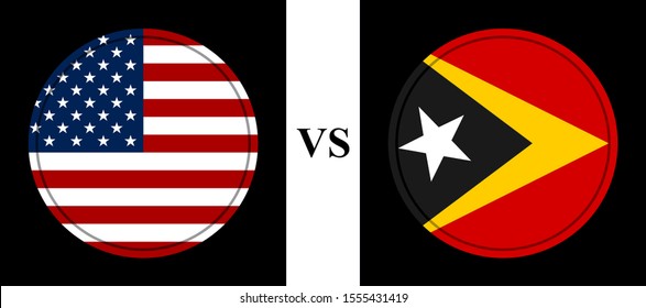 flag of united states vs timor leste