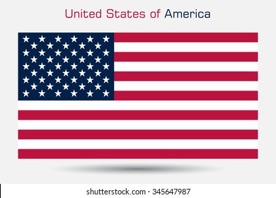 Flag of the United States.American flag.Vector illustration.