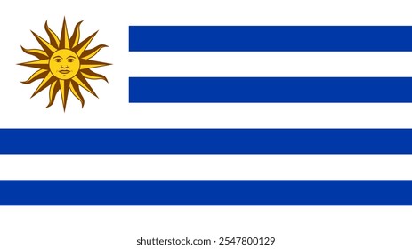 Bandeira do Uruguai, formato 16:9, Bandeira do Uruguai, imagens vetoriais