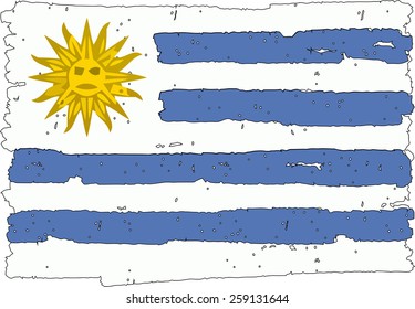 Flag Uruguay