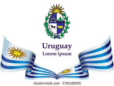 Flag of Uruguay, Oriental Republic of Uruguay.