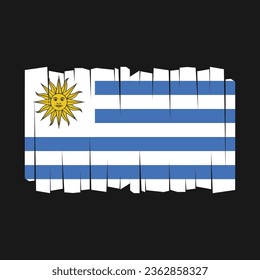 Flag of Uruguay Vector Illustration