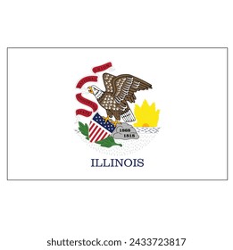 Flag of the U.S. state of Illinois