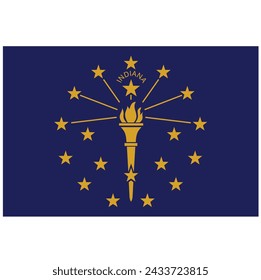 Flag of the U.S. state of Indiana