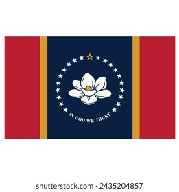 Bandera del estado estadounidense de Misisipi